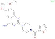 Methanone, [4-(4-amino-6,7-dimethoxy-2-quinazolinyl)-1-piperazinyl]-2-furanyl-, hydrochloride (1:1)