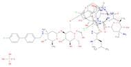 Vancomycin, 22-O-(3-amino-2,3,6-trideoxy-3-C-methyl-α-L-arabino-hexopyranosyl)-N3''-[(4'-chloro[1,…