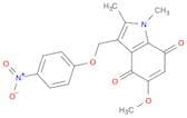 1H-Indole-4,7-dione, 5-methoxy-1,2-dimethyl-3-[(4-nitrophenoxy)methyl]-