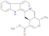 Oxayohimbanium, 3,4,5,6,16,17-hexadehydro-16-(methoxycarbonyl)-19-methyl-, (19α)-