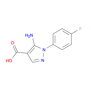 1H-Pyrazole-4-carboxylic acid, 5-amino-1-(4-fluorophenyl)-