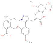 1,3-Benzodioxole-5-propanoic acid, α-[[1-butyl-5-[2-[(2-carboxyphenyl)methoxy]-4-methoxyphenyl]-1H…