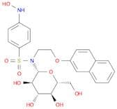 Benzenesulfonamide, N-β-D-glucopyranosyl-4-(hydroxyamino)-N-[2-(2-naphthalenyloxy)ethyl]-