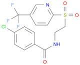Benzamide, 4-chloro-N-[2-[[5-(trifluoromethyl)-2-pyridinyl]sulfonyl]ethyl]-