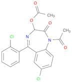 2H-1,4-Benzodiazepin-2-one, 1-acetyl-3-(acetyloxy)-7-chloro-5-(2-chlorophenyl)-1,3-dihydro-