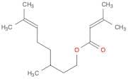 2-Butenoic acid, 3-methyl-, 3,7-dimethyl-6-octen-1-yl ester