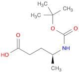 Pentanoic acid, 4-[[(1,1-dimethylethoxy)carbonyl]amino]-, (4S)-