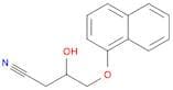 Butanenitrile, 3-hydroxy-4-(1-naphthalenyloxy)-