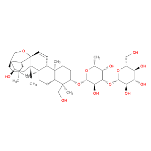 β-D-Galactopyranoside, (3β,4α,16α)-13,28-epoxy-16,23-dihydroxyolean-11-en-3-yl 6-deoxy-3-O-β-D-glu…