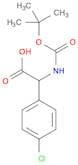 Benzeneacetic acid, 4-chloro-α-[[(1,1-dimethylethoxy)carbonyl]amino]-