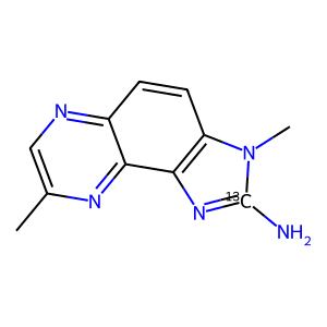 3H-Imidazo[4,5-f]quinoxalin-2-amine-2-13C, 3,8-dimethyl- (9CI)