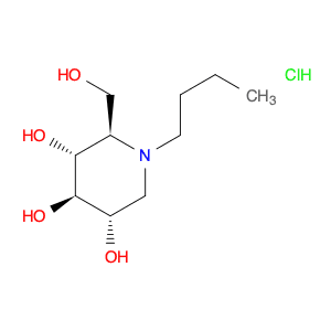 3,4,5-Piperidinetriol, 1-butyl-2-(hydroxymethyl)-, hydrochloride (1:1), (2R,3R,4R,5S)-