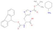 D-Histidine, 1-[(1,1-dimethylethoxy)carbonyl]-N-[(9H-fluoren-9-ylmethoxy)carbonyl]-, compd. with c…