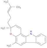 Pyrano[3,2-a]carbazole, 3,11-dihydro-3,5-dimethyl-3-(4-methyl-3-penten-1-yl)-, (3S)-
