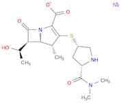 1-Azabicyclo[3.2.0]hept-2-ene-2-carboxylic acid, 3-[[(3S,5S)-5-[(dimethylamino)carbonyl]-3-pyrroli…