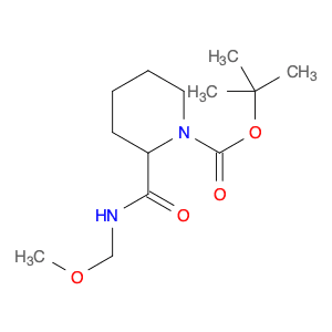 1-Piperidinecarboxylic acid, 2-[(methoxymethylamino)carbonyl]-, 1,1-dimethylethyl ester