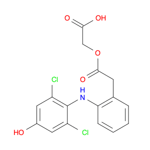 Benzeneacetic acid, 2-[(2,6-dichloro-4-hydroxyphenyl)amino]-, carboxymethyl ester