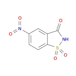 1,2-BENZISOTHIAZOL-3(2H)-ONE, 5-NITRO-, 1,1-DIOXIDE