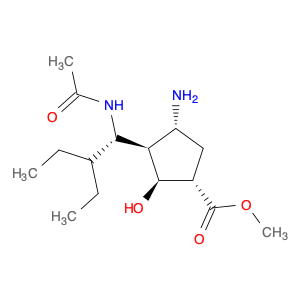 (1S,2S,3R,4R)-Methyl 3-((R)-1-acetaMido-2-ethylbutyl)-4-aMino-2-hydroxycyclopentanecarboxylate