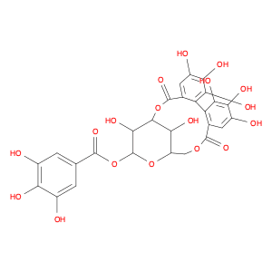 β-D-Glucopyranose, cyclic 3,6-[(1R)-4,4',5,5',6,6'-hexahydroxy[1,1'-biphenyl]-2,2'-dicarboxylate] …