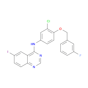 4-Quinazolinamine, N-[3-chloro-4-[(3-fluorophenyl)methoxy]phenyl]-6-iodo-