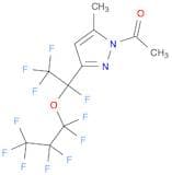 1H-Pyrazole, 1-acetyl-3(or 5)-methyl-5(or 3)-[1,2,2,2-tetrafluoro-1-(heptafluoropropoxy)ethyl]- (9…