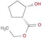 Cyclopentanecarboxylic acid, 2-hydroxy-, ethyl ester, (1R,2S)-rel-