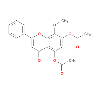4H-1-BENZOPYRAN-4-ONE, 5,7-BIS(ACETYLOXY)-8-METHOXY-2-PHENYL-