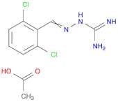1-[(E)-[(2,6-dichlorophenyl)methylidene]amino]guanidine; acetic acid