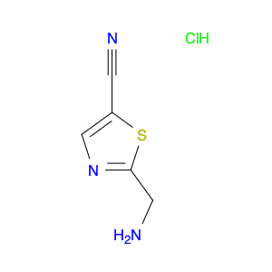 5-Thiazolecarbonitrile, 2-(aminomethyl)-, hydrochloride (1:1)