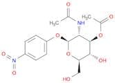 β-D-Glucopyranoside, 4-nitrophenyl 2-(acetylamino)-2-deoxy-, 3-acetate