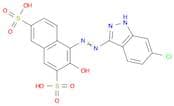 2,7-Naphthalenedisulfonic acid, 4-[2-(6-chloro-1H-indazol-3-yl)diazenyl]-3-hydroxy-