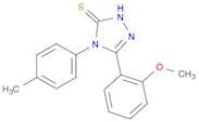 3H-1,2,4-Triazole-3-thione, 2,4-dihydro-5-(2-methoxyphenyl)-4-(4-methylphenyl)-