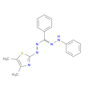 Methanone, [2-(4,5-dimethyl-2-thiazolyl)diazenyl]phenyl-, 2-phenylhydrazone