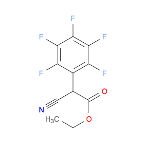 Benzeneacetic acid, a-cyano-2,3,4,5,6-pentafluoro-,ethyl ester