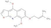 Furo[2,3-b]quinoline, 4,8-dimethoxy-7-[(3-methyl-2-buten-1-yl)oxy]-