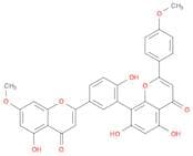 4H-1-Benzopyran-4-one, 5,7-dihydroxy-8-[2-hydroxy-5-(5-hydroxy-7-methoxy-4-oxo-4H-1-benzopyran-2-y…
