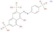 Trisodium 2-(p-sulfophenylazo)-1,8-dihydroxynaphthalene-3,6-disulfonate