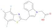 1H-Indole-1-acetic acid, 3-[(4,5,7-trifluoro-2-benzothiazolyl)methyl]-