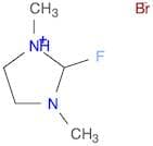 1H-Imidazolium, 2-fluoro-4,5-dihydro-1,3-dimethyl-, bromide (1:1)