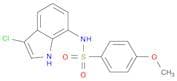 Benzenesulfonamide, N-(3-chloro-1H-indol-7-yl)-4-methoxy-