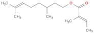 3,7-Dimethyloct-6-en-1-yl (E)-2-methylbut-2-enoate