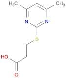 Propanoic acid, 3-[(4,6-dimethyl-2-pyrimidinyl)thio]-