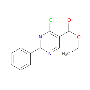 5-Pyrimidinecarboxylic acid, 4-chloro-2-phenyl-, ethyl ester