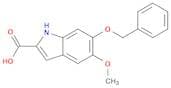 1H-Indole-2-carboxylic acid, 5-methoxy-6-(phenylmethoxy)-