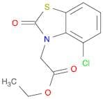 3(2H)-Benzothiazoleacetic acid, 4-chloro-2-oxo-, ethyl ester