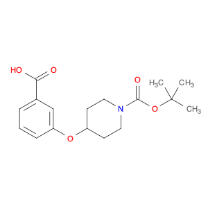 1-Piperidinecarboxylic acid, 4-(3-carboxyphenoxy)-, 1-(1,1-dimethylethyl) ester