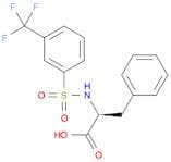 3-Phenyl-2-([[3-(trifluoromethyl)phenyl]sulfonyl]amino)propanoic acid