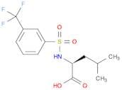 4-Methyl-2-(([3-(trifluoromethyl)phenyl]sulfonyl)amino)pentanoic acid