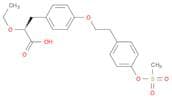 Benzenepropanoic acid, α-ethoxy-4-[2-[4-[(methylsulfonyl)oxy]phenyl]ethoxy]-, (αS)-